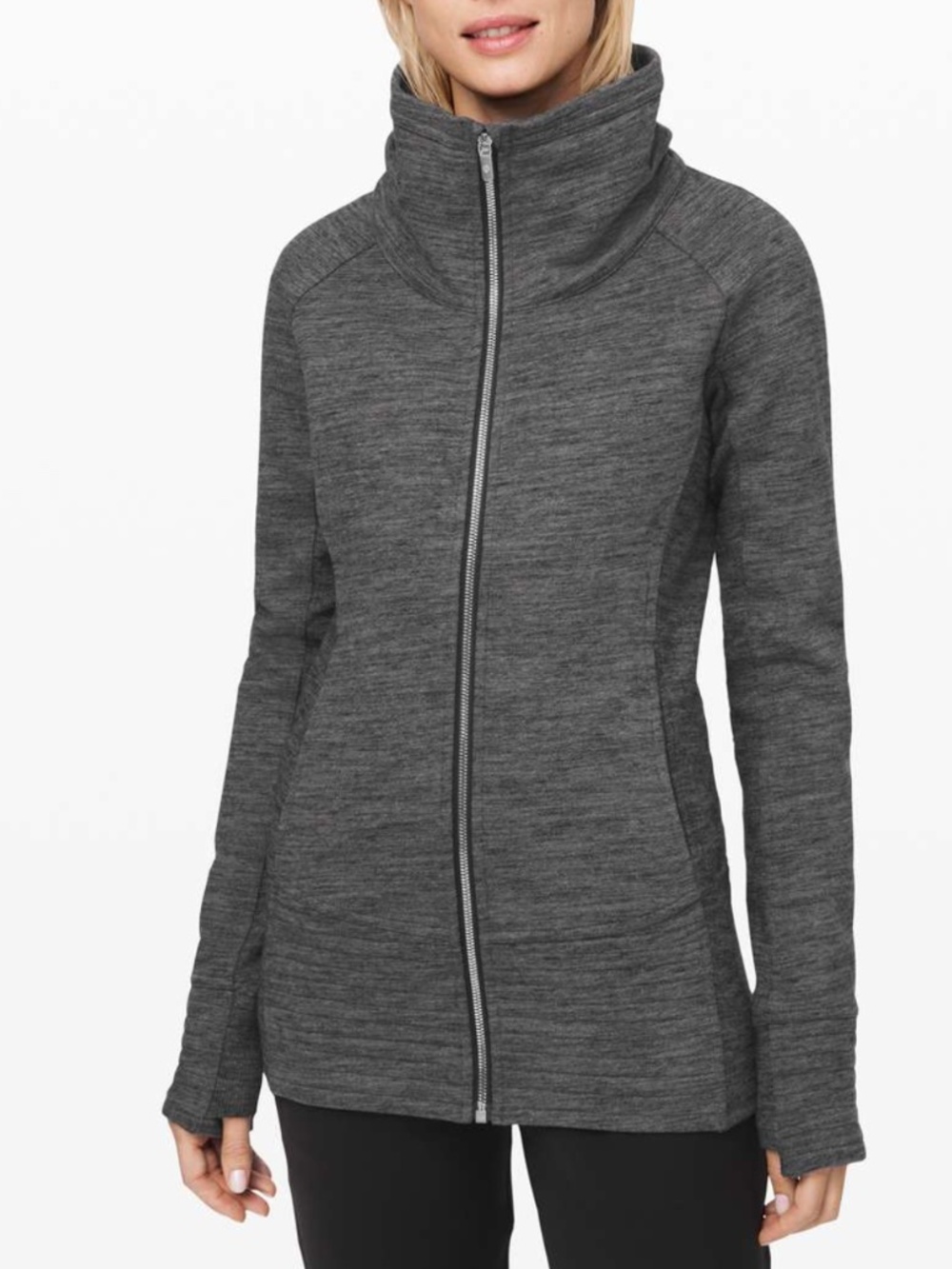 Lululemon Radiant Jacket II | Heathered Core Dark Grey | Size 6 | Full Zip